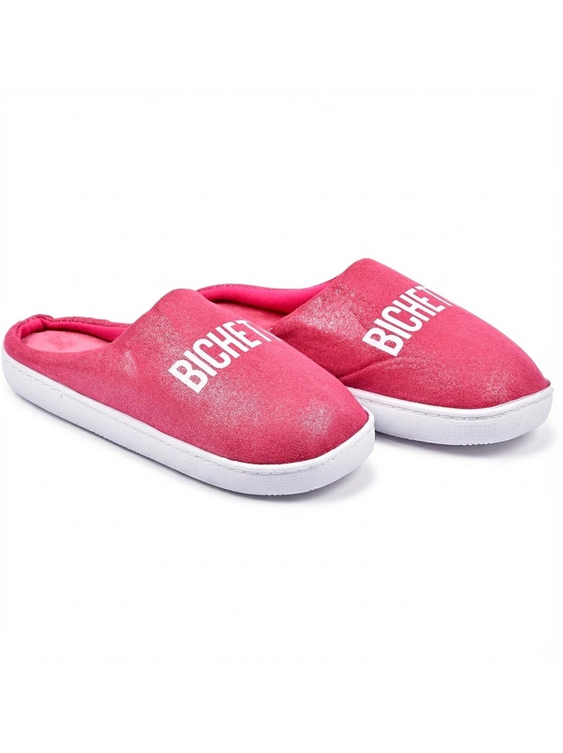 Pantofole Donna Lurex Glitter Lampone - Kiabi