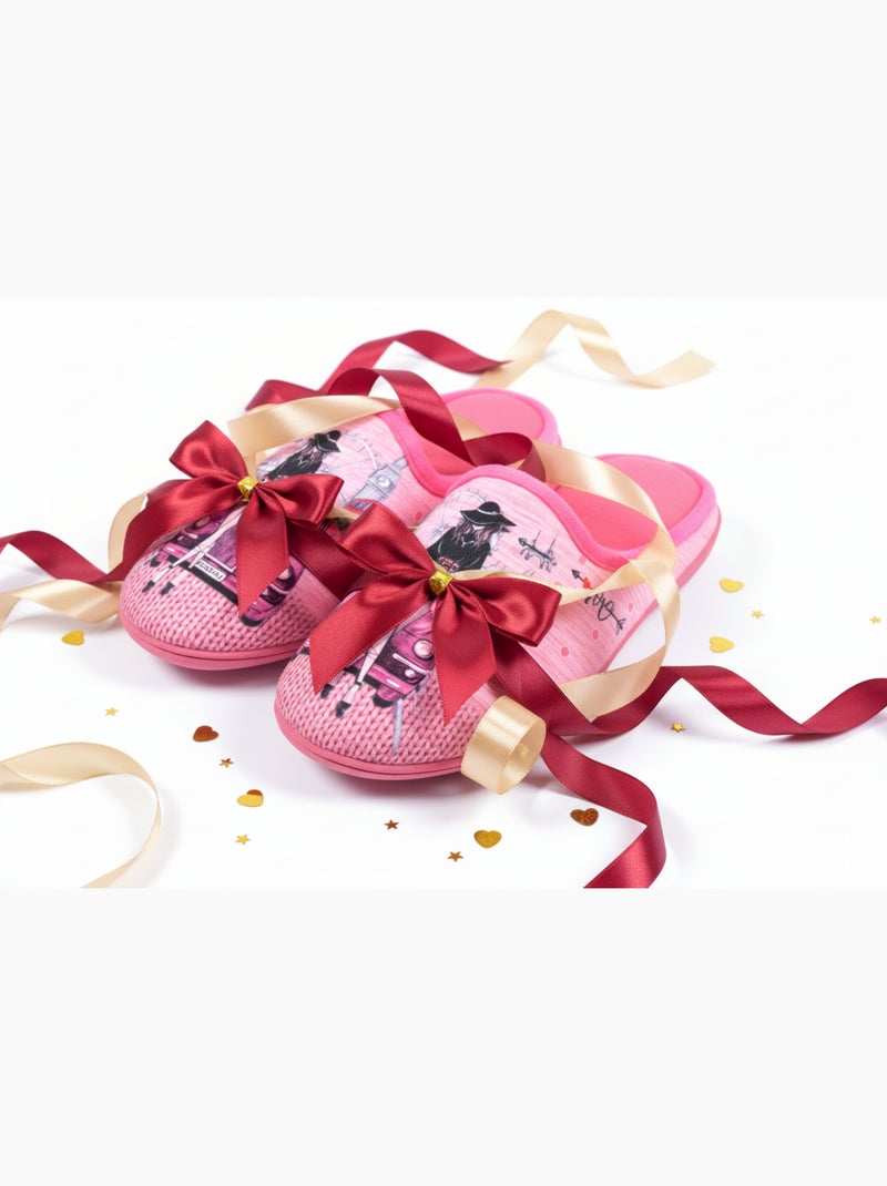 Pantofole Donna Mule PhotoPrint Rosa - Kiabi