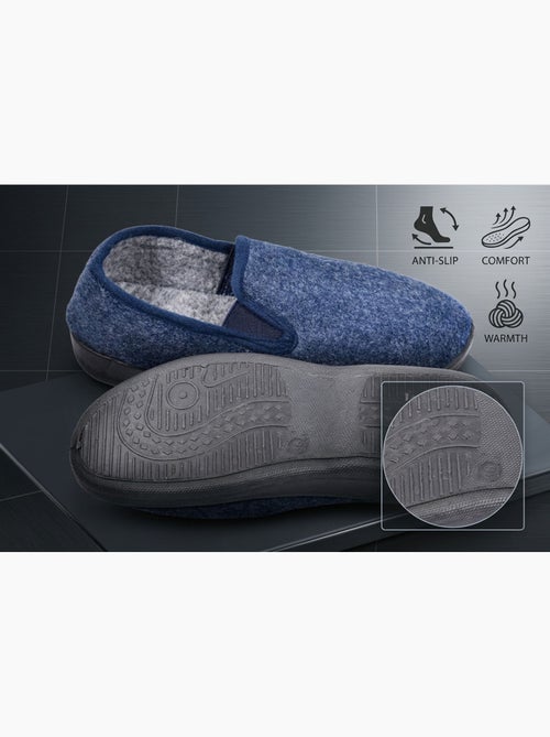 Pantofole Donna OZABI Charentaises Calde Foderate Suola Antiscivolo - Kiabi Pantofole Donna OZABI Charentaises Calde Foderate Suola Antiscivolo - Kiabi