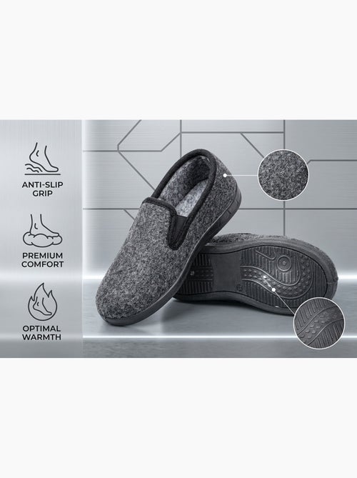 Pantofole Donna OZABI Charentaises Calde Foderate Suola Antiscivolo - Kiabi Pantofole Donna OZABI Charentaises Calde Foderate Suola Antiscivolo - Kiabi