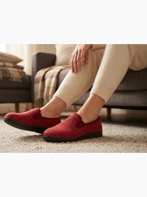 Pantofole Donna OZABI Charentaises Calde Foderate Suola Antiscivolo - Kiabi Pantofole Donna OZABI Charentaises Calde Foderate Suola Antiscivolo - Kiabi