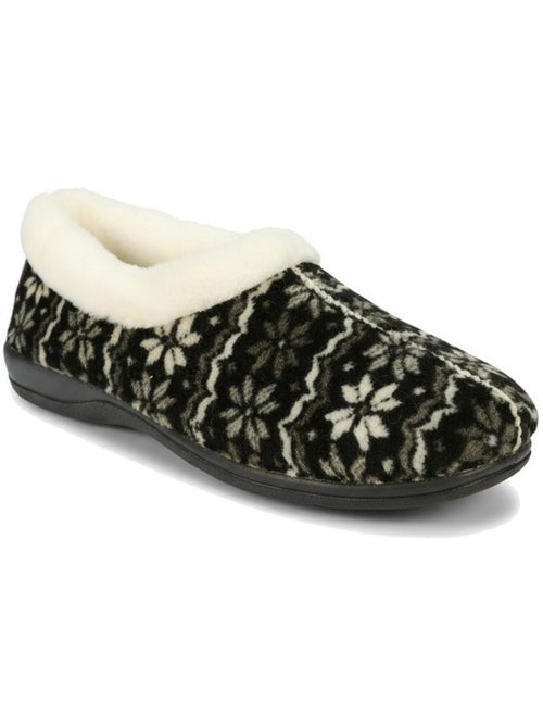 Pantofole donna ozabi charentaises collo in pelliccia, suola amovibile - Kiabi