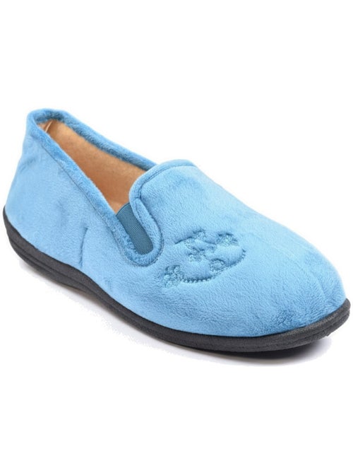 Pantofole donna ozabi, feltro ricamato fiori, elastici di sostegno - Kiabi Pantofole donna ozabi, feltro ricamato fiori, elastici di sostegno - Kiabi