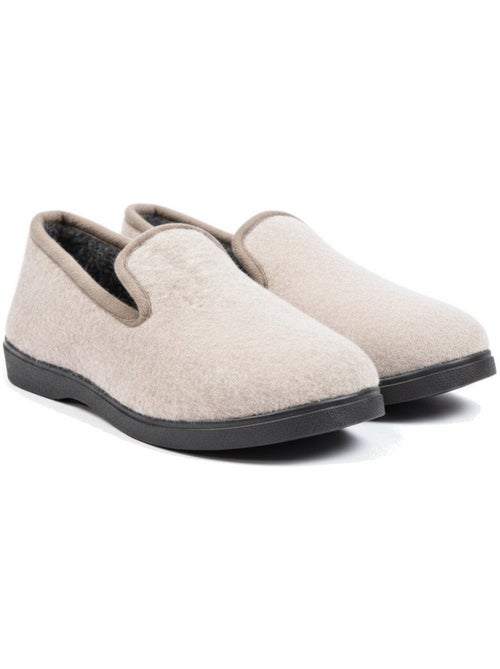 Pantofole donna ozabi invernali, feltro melange, foderate, suola estraibile - Kiabi Pantofole donna ozabi invernali, feltro melange, foderate, suola estraibile - Kiabi