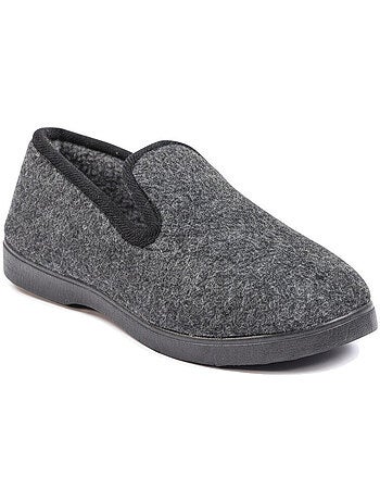Pantofole donna ozabi invernali, feltro melange, foderate, suola estraibile
