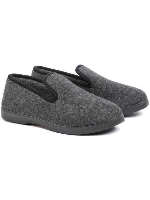 Pantofole donna ozabi invernali, feltro melange, foderate, suola estraibile - Kiabi Pantofole donna ozabi invernali, feltro melange, foderate, suola estraibile - Kiabi