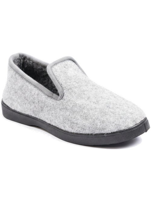 Pantofole donna ozabi invernali, feltro melange, foderate, suola estraibile - Kiabi Pantofole donna ozabi invernali, feltro melange, foderate, suola estraibile - Kiabi
