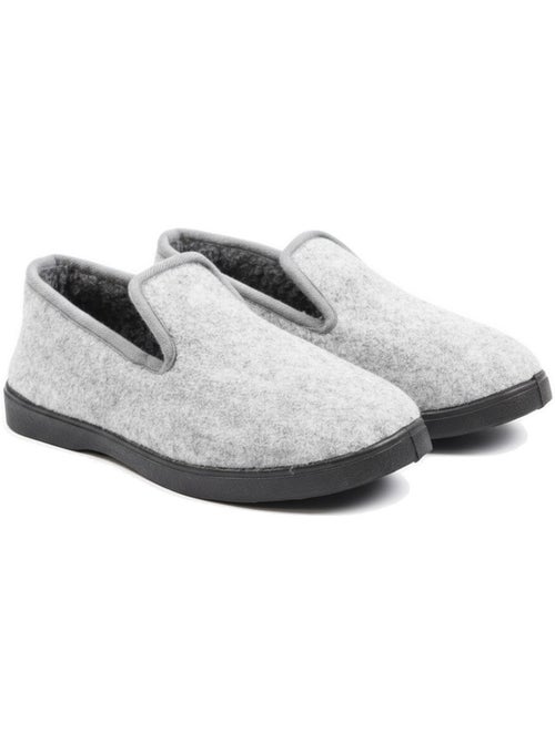 Pantofole donna ozabi invernali, feltro melange, foderate, suola estraibile - Kiabi Pantofole donna ozabi invernali, feltro melange, foderate, suola estraibile - Kiabi