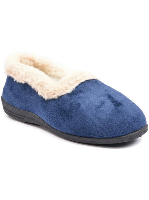 Pantofole donna ozabi invernali, feutrina tinta unita, collo finta pelliccia - Kiabi Pantofole donna ozabi invernali, feutrina tinta unita, collo finta pelliccia - Kiabi