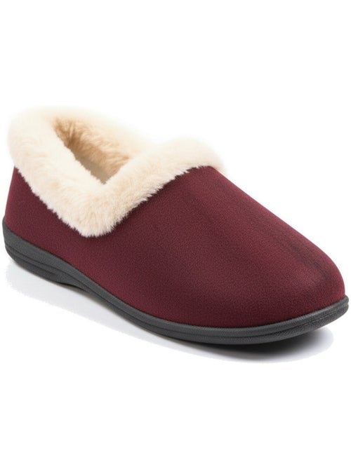 Pantofole donna ozabi invernali, feutrina tinta unita, collo finta pelliccia - Kiabi Pantofole donna ozabi invernali, feutrina tinta unita, collo finta pelliccia - Kiabi