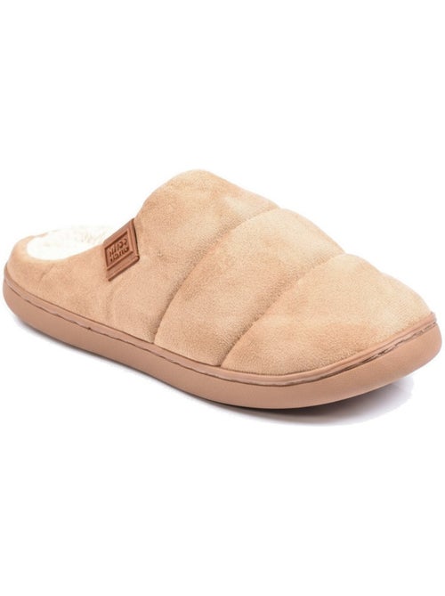 Pantofole donna ozabi, scamosciato trapuntato effetto piumino, fodera pelliccia - Kiabi Pantofole donna ozabi, scamosciato trapuntato effetto piumino, fodera pelliccia - Kiabi