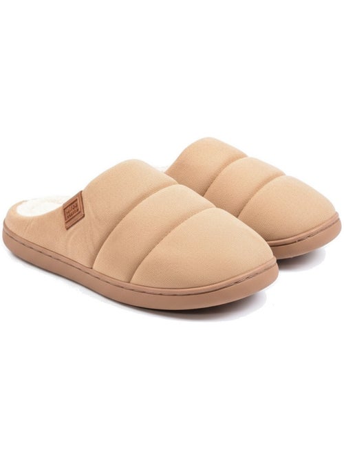 Pantofole donna ozabi, scamosciato trapuntato effetto piumino, fodera pelliccia - Kiabi Pantofole donna ozabi, scamosciato trapuntato effetto piumino, fodera pelliccia - Kiabi
