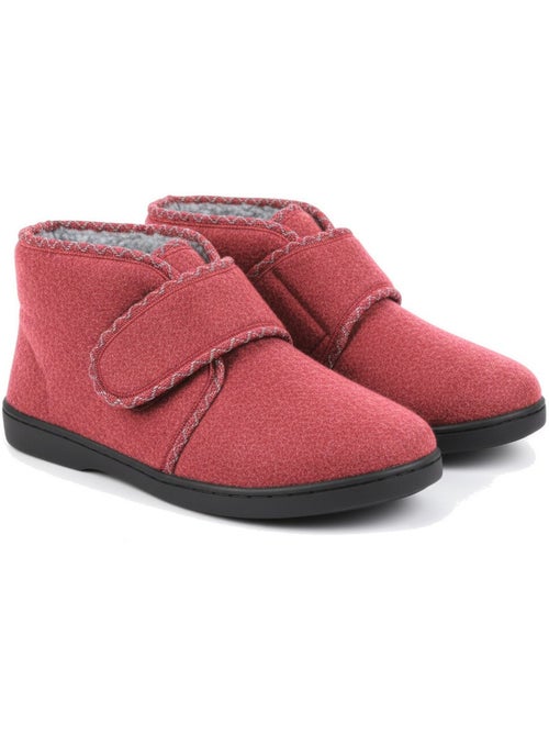 Pantofole donna ozabi tige alta, chiusura autoadesiva, feltro - Kiabi Pantofole donna ozabi tige alta, chiusura autoadesiva, feltro - Kiabi