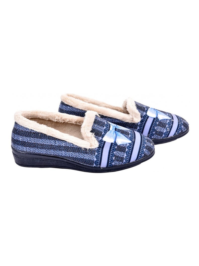 Pantofole Donna PREMIUM FANTASIA Blu marino - Kiabi