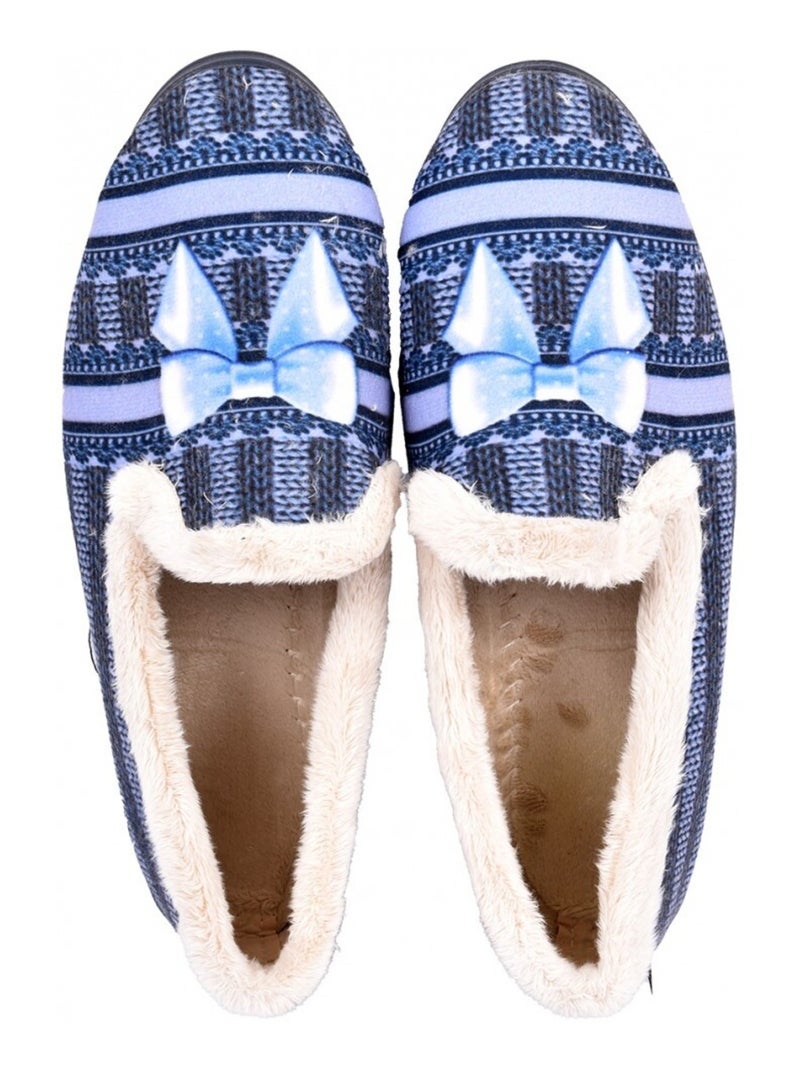 Pantofole Donna PREMIUM FANTASIA Blu marino - Kiabi