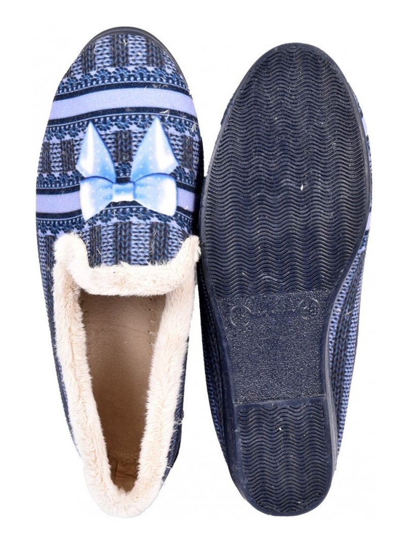 Pantofole Donna PREMIUM FANTASIA Blu marino - Kiabi
