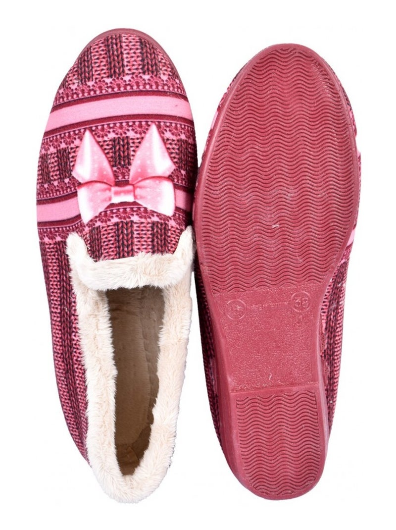 Pantofole Donna PREMIUM FANTASIA Bordeaux - Kiabi