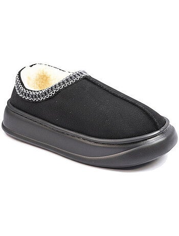 Pantofole donna stile scandinavo, tacco chiuso, interno foderato ozabi