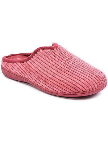 Pantofole donna tinta unita velluto a coste sintetico ozabi