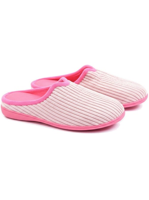 Pantofole donna tinta unita velluto a coste sintetico ozabi - Kiabi Pantofole donna tinta unita velluto a coste sintetico ozabi - Kiabi