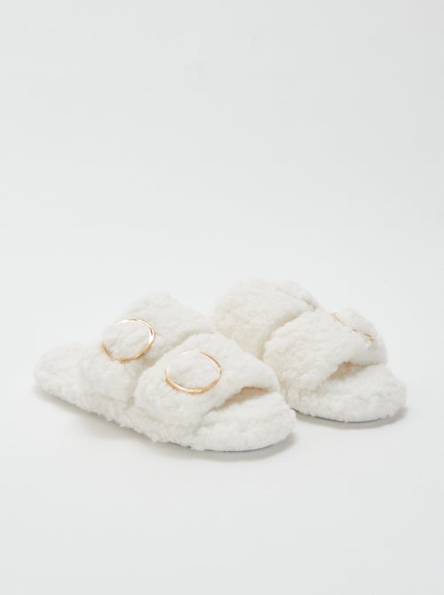 Pantofole doppio cinturino imbottite - Kiabi