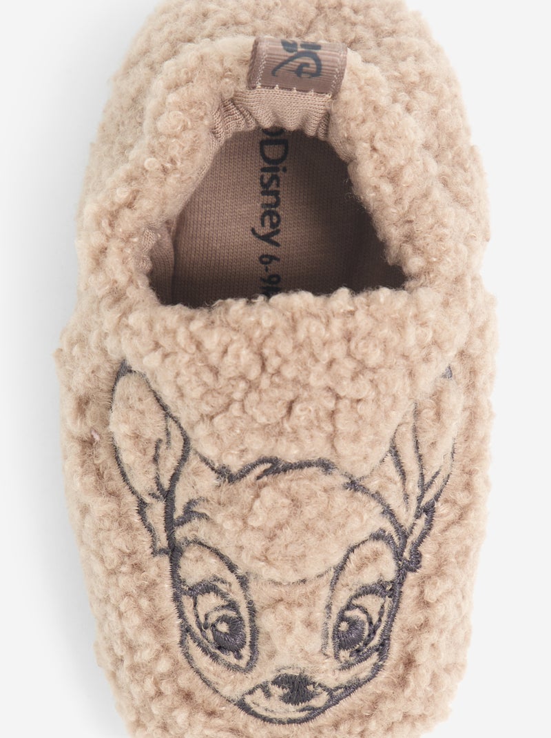 Pantofole effetto montone \'Bambi\' \'Disney\' Marrone - Kiabi