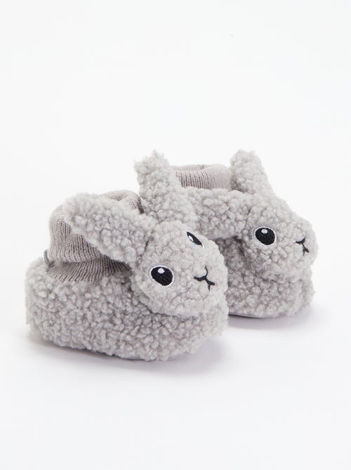Pantofole effetto montone con testa di animale - Kiabi Pantofole effetto montone con testa di animale - Kiabi