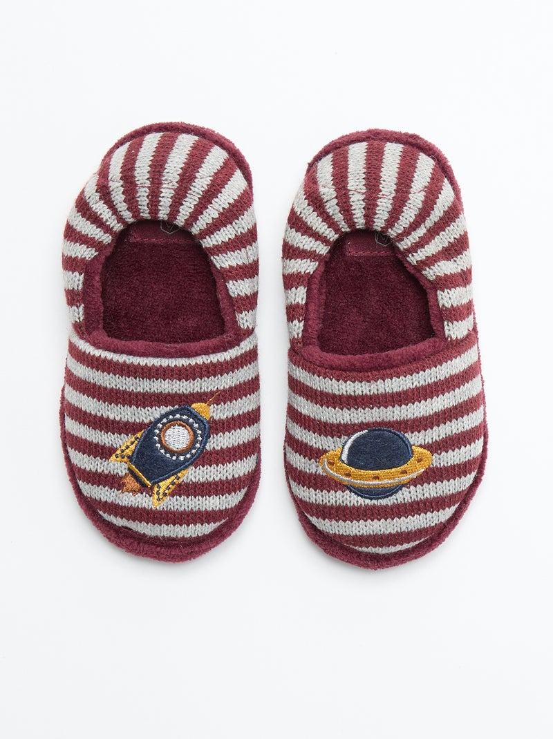 Pantofole foderate Rosso - Kiabi
