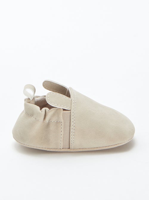 Pantofole in finto camoscio con 'orecchie' in rilievo - - Kiabi