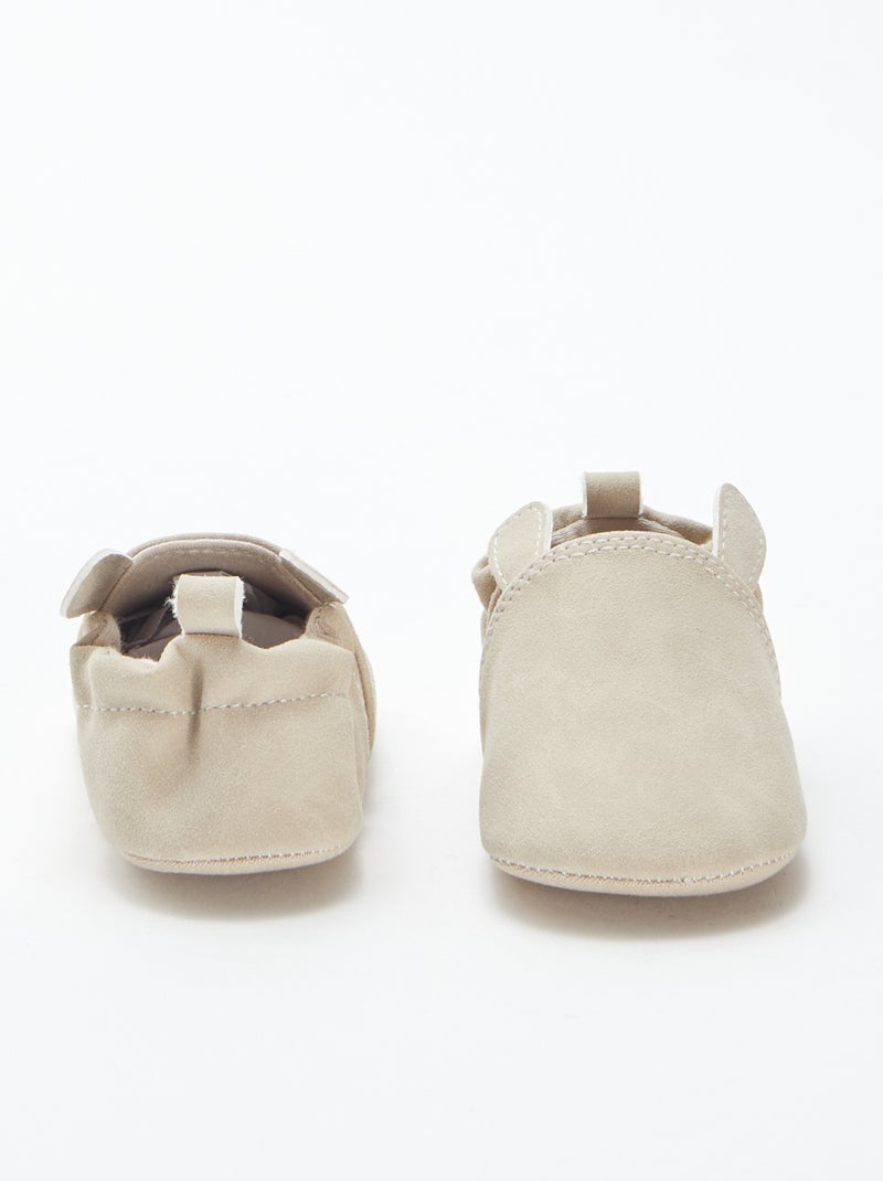 Pantofole Bambini Inverno Pelle Scamosciata Caldo Fodera in Feltro Pelle Vera Slipper Ragazzo Ragazza Antiscivolo Impermeabile Stivali da Neve,Marrone,28 EU
