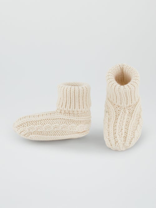 Pantofole in maglia all'uncinetto - Kiabi
