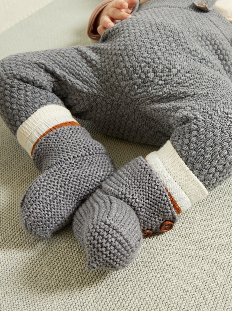 Pantofole in maglia GRIGIO - Kiabi