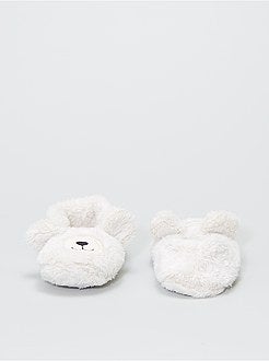 Pantofole in maglia peluche - Kiabi