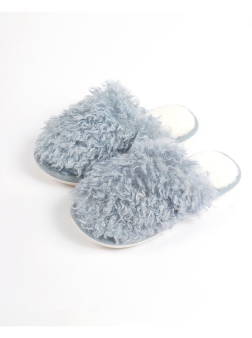 Pantofole in pelle di pecora da donna ADMAS - Kiabi