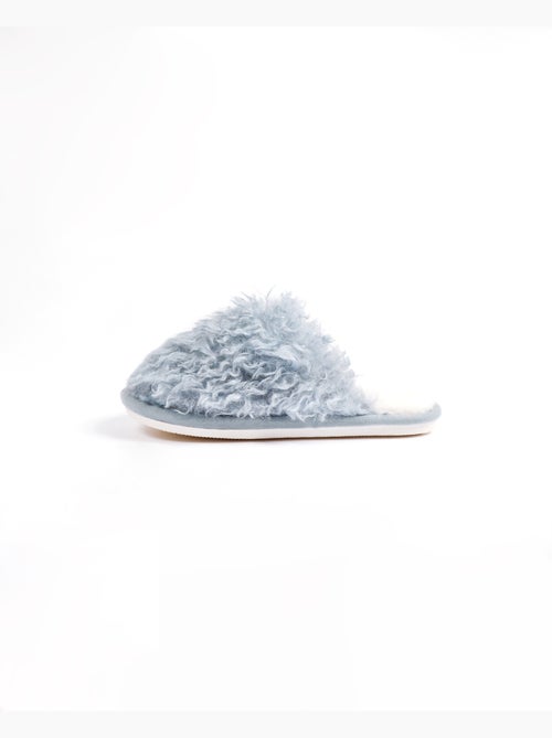 Pantofole in pelle di pecora da donna ADMAS - Kiabi