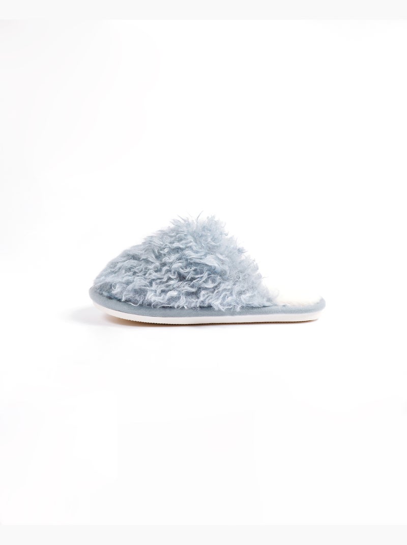 Pantofole in pelle di pecora da donna ADMAS Blu - Kiabi