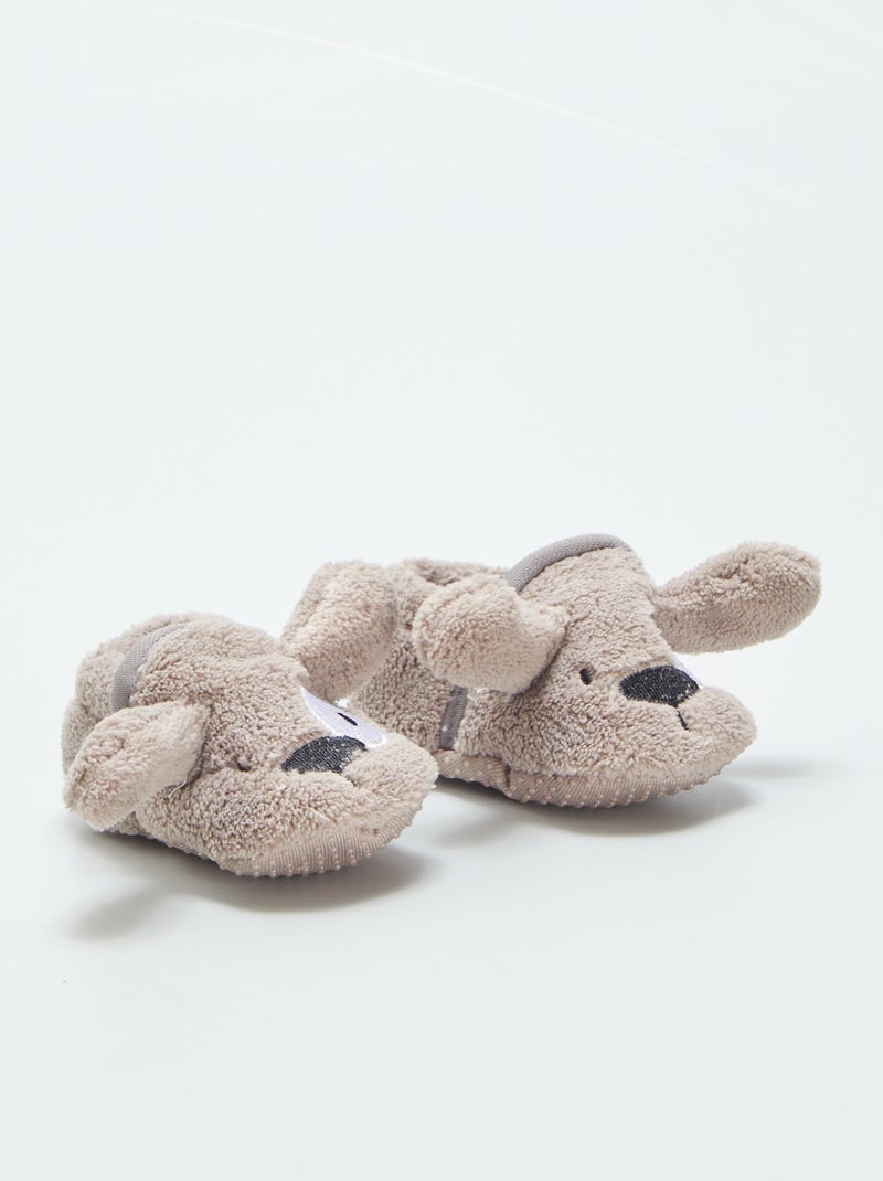 Pantofole in pile MARRONE - Kiabi