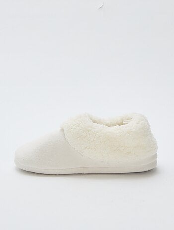 Pantofole in simil suede