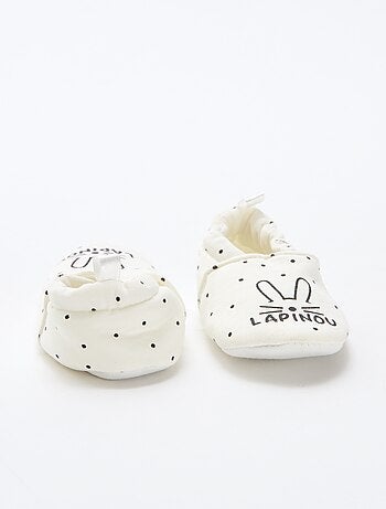 Pantofole in tessuto con stampa animalier