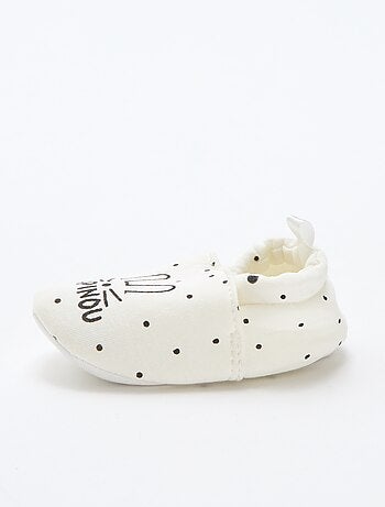 Pantofole in tessuto con stampa animalier