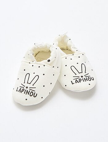 Pantofole in tessuto con stampa animalier