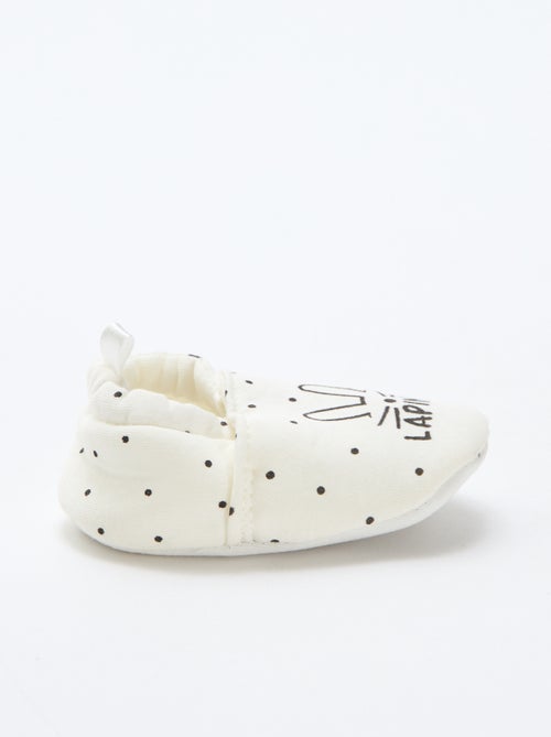 Pantofole in tessuto con stampa animalier - Kiabi