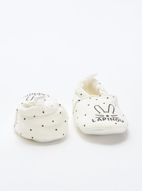 Pantofole in tessuto con stampa animalier - Kiabi