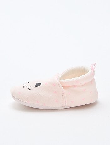 Pantofole in tessuto con stampa animalier