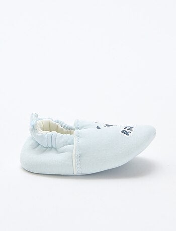 Pantofole in tessuto con stampa animalier