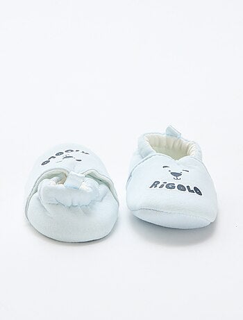 Pantofole in tessuto con stampa animalier