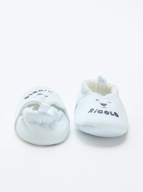 Pantofole in tessuto stampato animalier - Kiabi