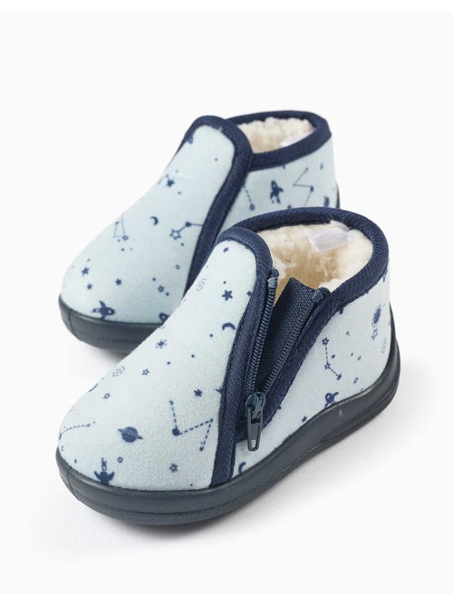 Pantofole in velluto con motivo spaziale - Kiabi