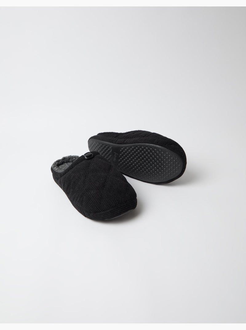 Pantofole in velluto da camera da letto, mo fashion Nero - Kiabi