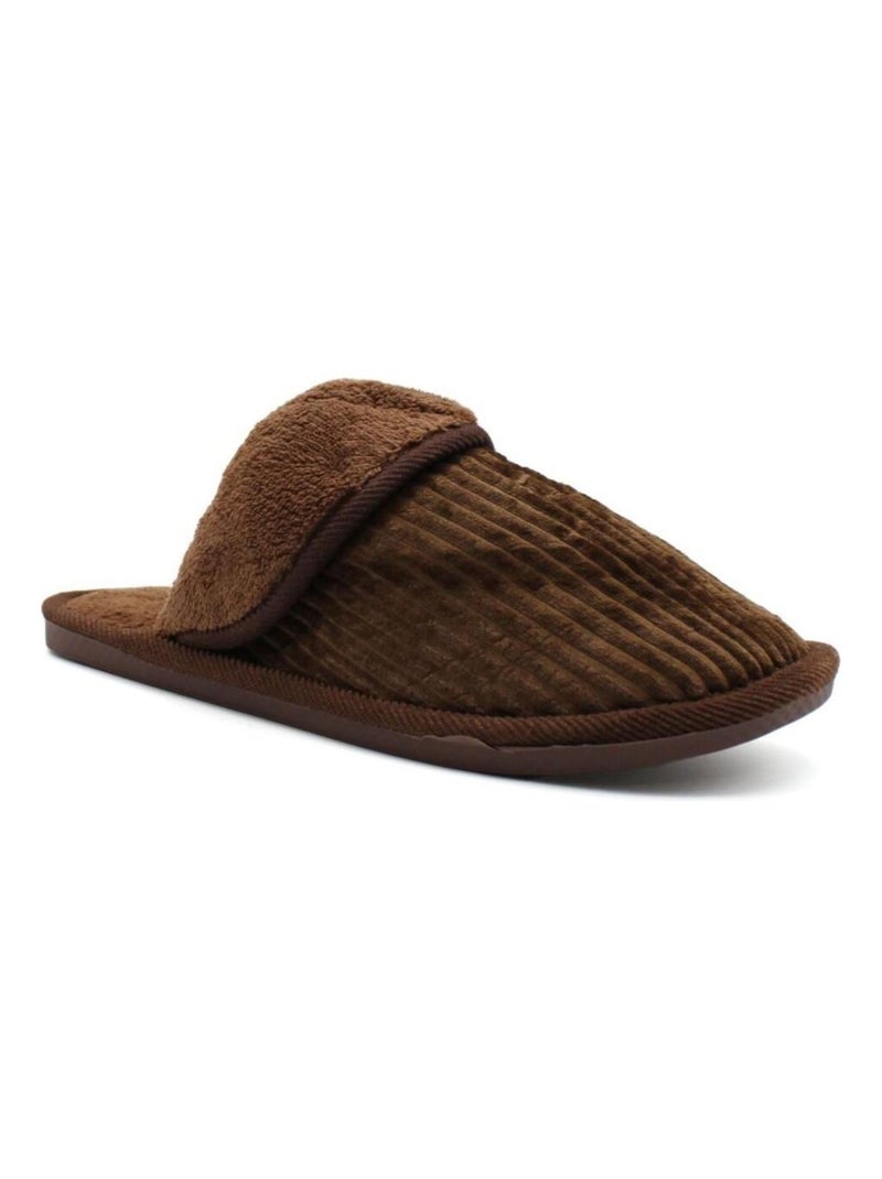 Pantofole in velluto Kebello Marrone - Kiabi